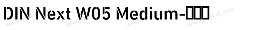 DIN Next W05 Medium字体转换